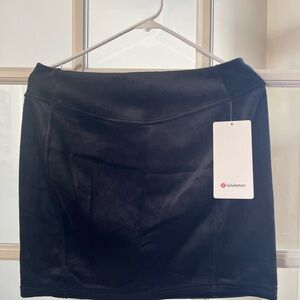 lululemon athletica Elegant Black Velvet  Skirt